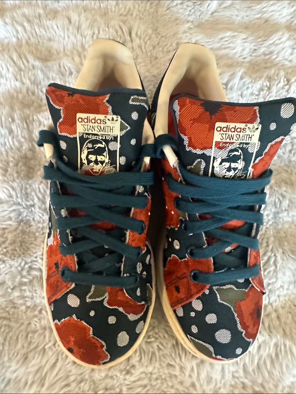 adidas x Rita Ora Stan Smith Poppy Floral Sneakers Women’s 5